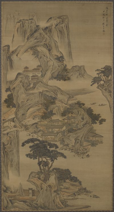 Rückzug am Fluss, im Stil von Li Tang, Qing-Dynastie, 1694 von Li Yin